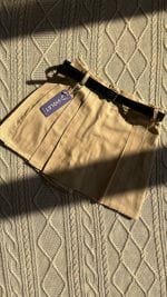 شلوارک دامنی رنگ کرم