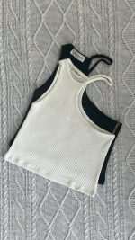 کراپ رومی رنگ مشکی و رنگ سفید