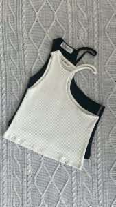 کراپ رومی رنگ مشکی و رنگ سفید