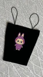 کراپ بند ماکارون لبوبو مشکی بنفش