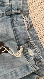 دامن شلوارکی جین یخی نمای کمر