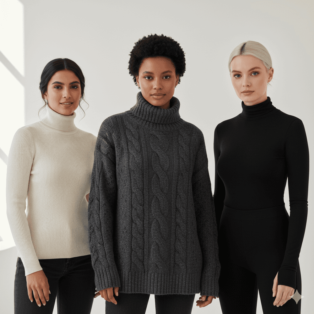 یقه اسکی ؛ راهنمای استایل با یقه اسکی