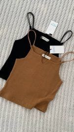 تاپ دلبری کرکره ای نسکافه ای و مشکی