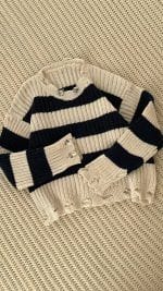 بافت کراپ راه راه زاپ دار