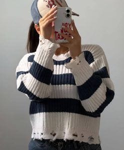 بافت کراپ راه راه زاپ دار