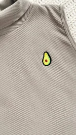 یقه اسکی راحتی دخترانه طرح آووکادو