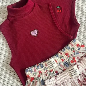 ست پاییزه تاپ و شرتک دخترانه